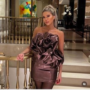Zara voluminous flower dress